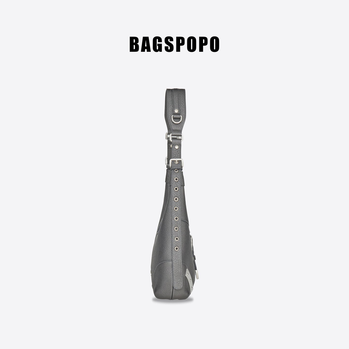 Saddle Bag-Metal Patch Shoulder Bag