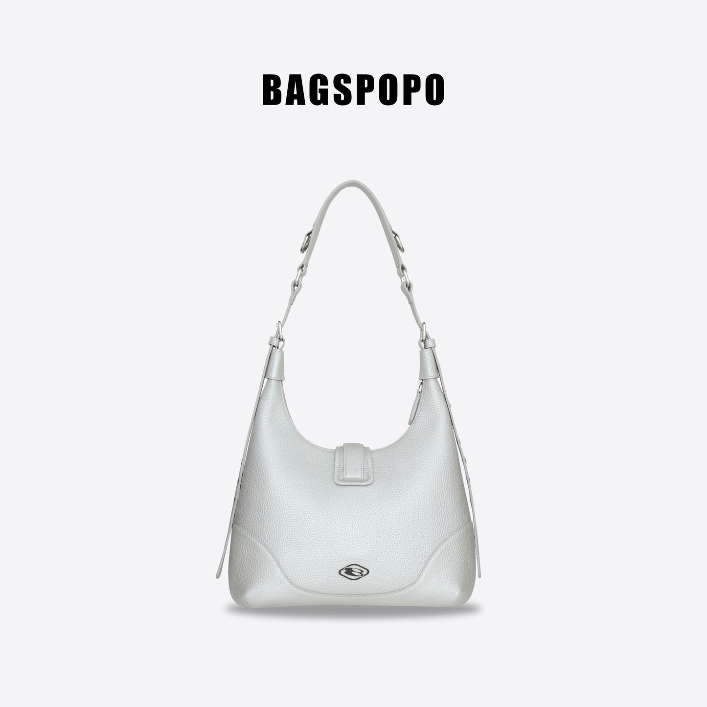 Saddle Bag-Metal Patch Shoulder Bag