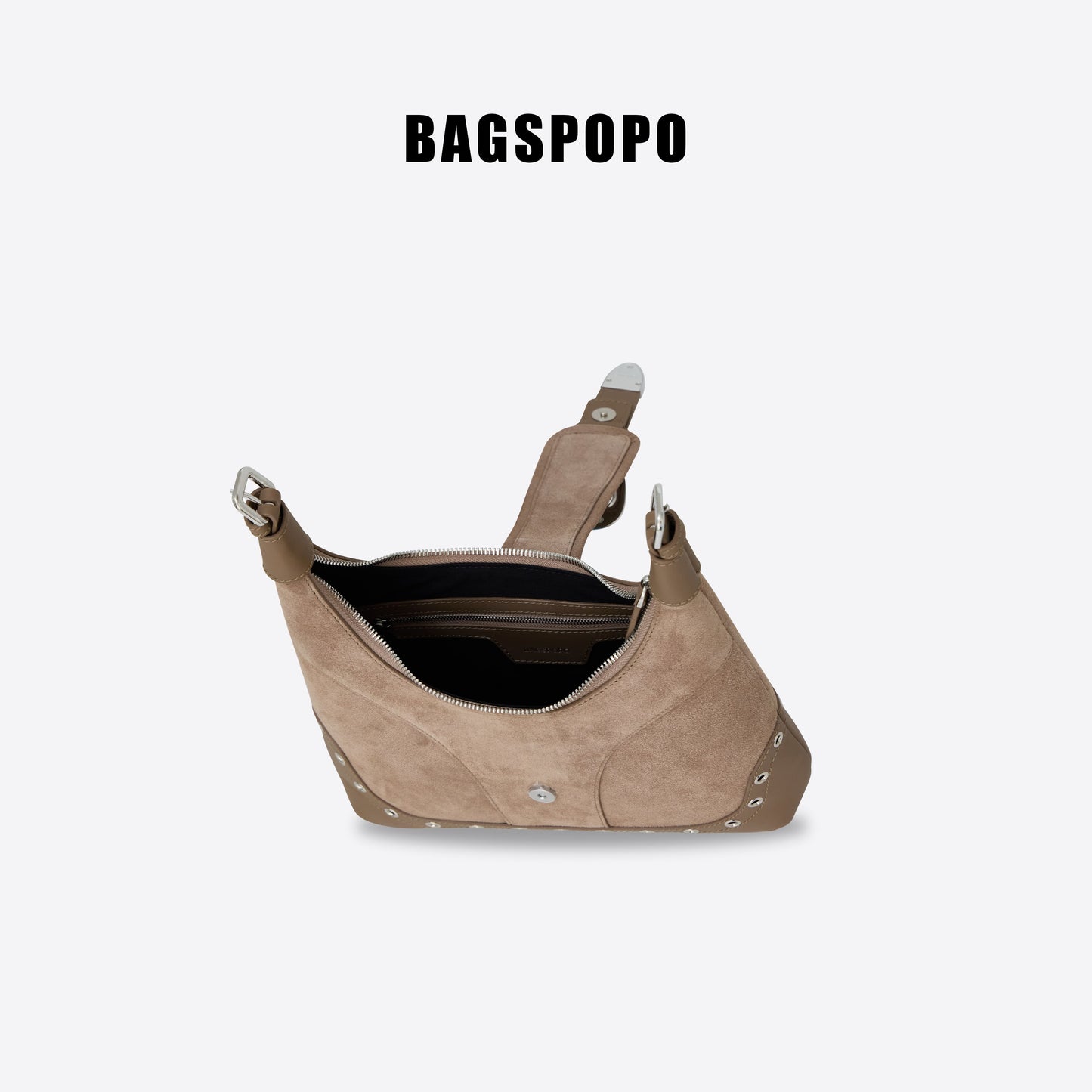 Saddle Bag-Leather Shoulder Bag-APRICOT