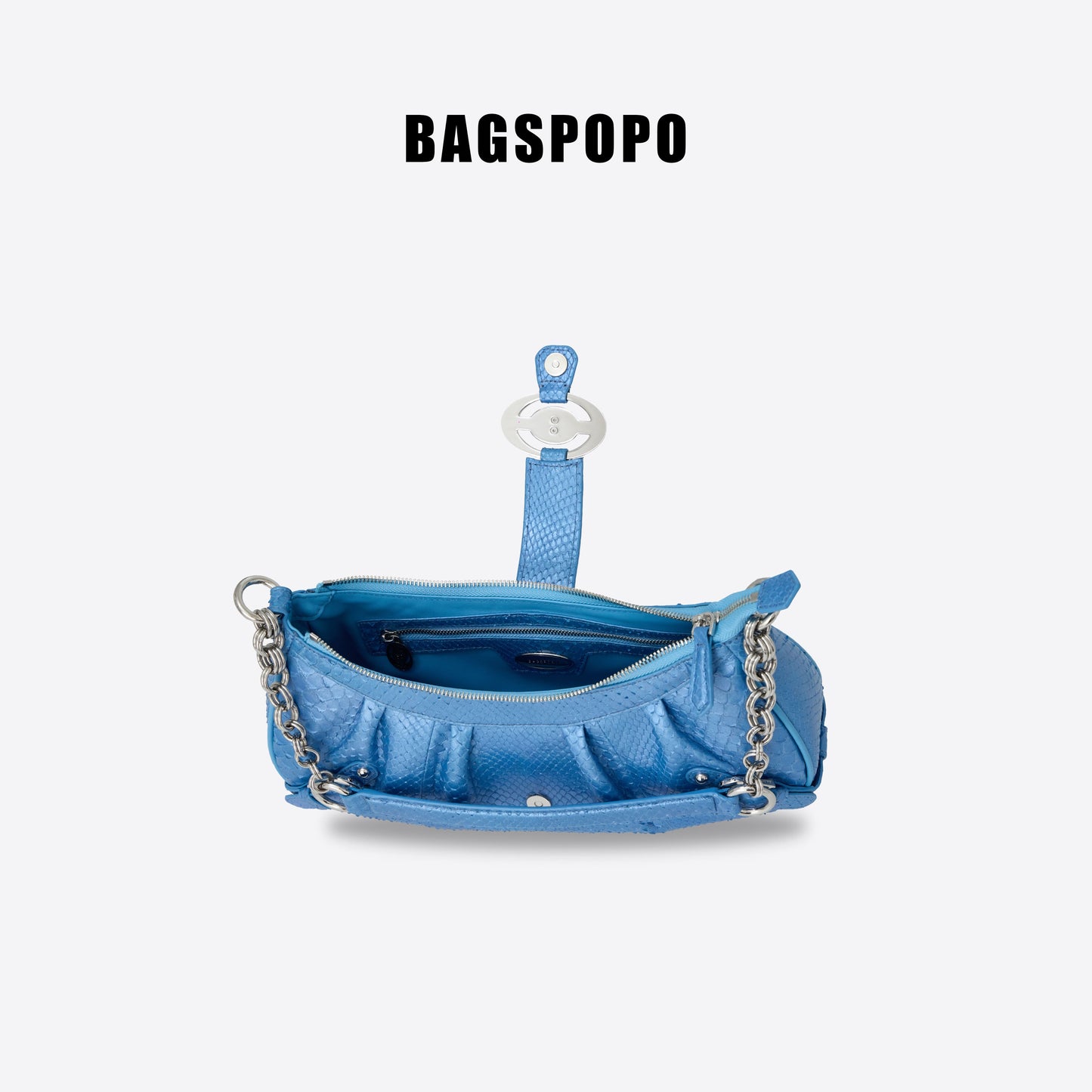 Wonton Bag-Python Leather Shoulder Bag