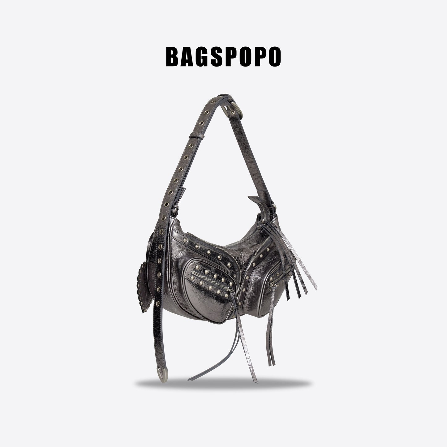 Small Chest Bag-Leather Crossbody Bag