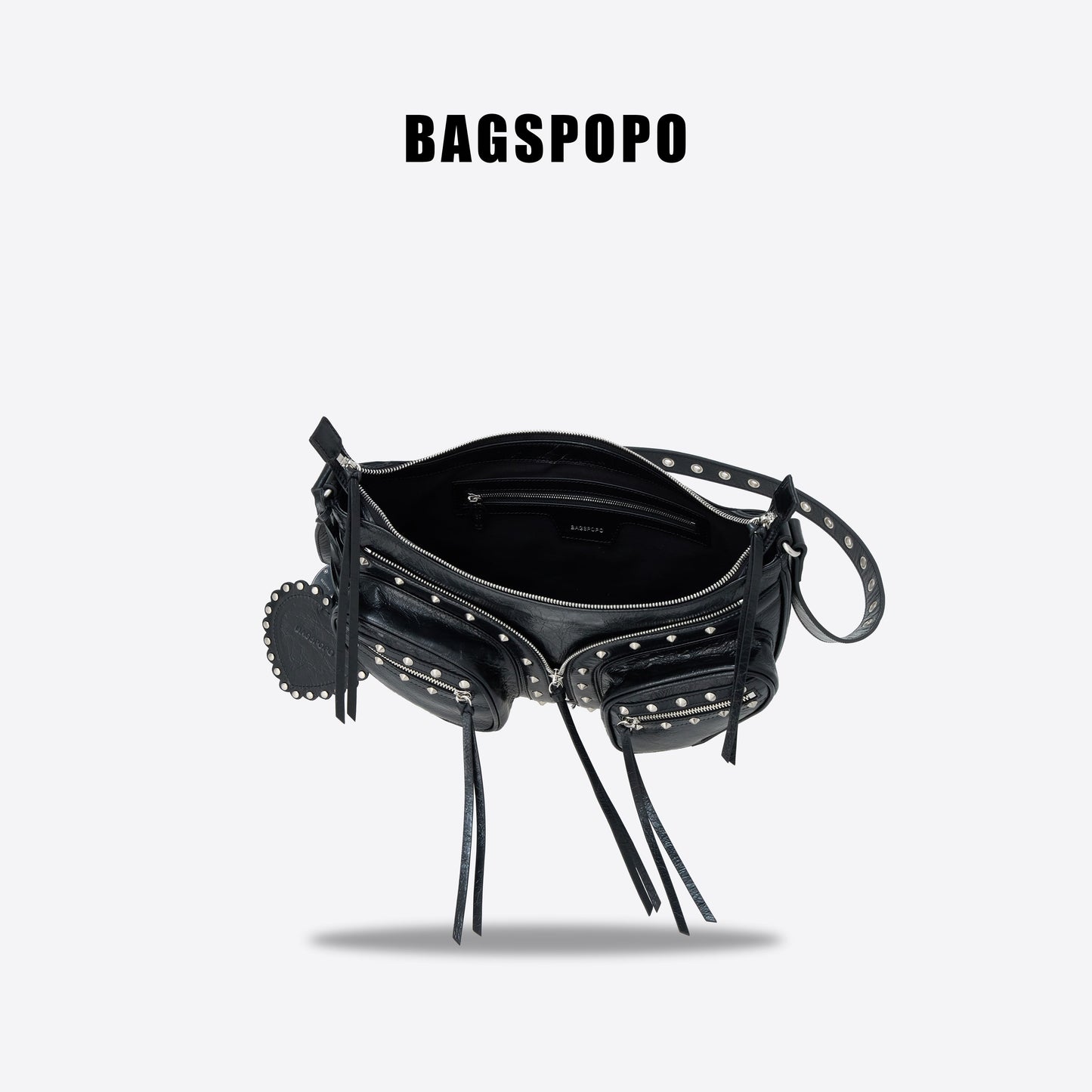 Small Chest Bag-Leather Crossbody Bag