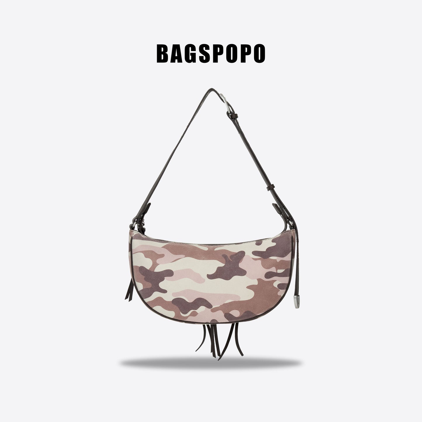 Small Chest Bag-Camouflage Suede Cowhide Crossbody Bag