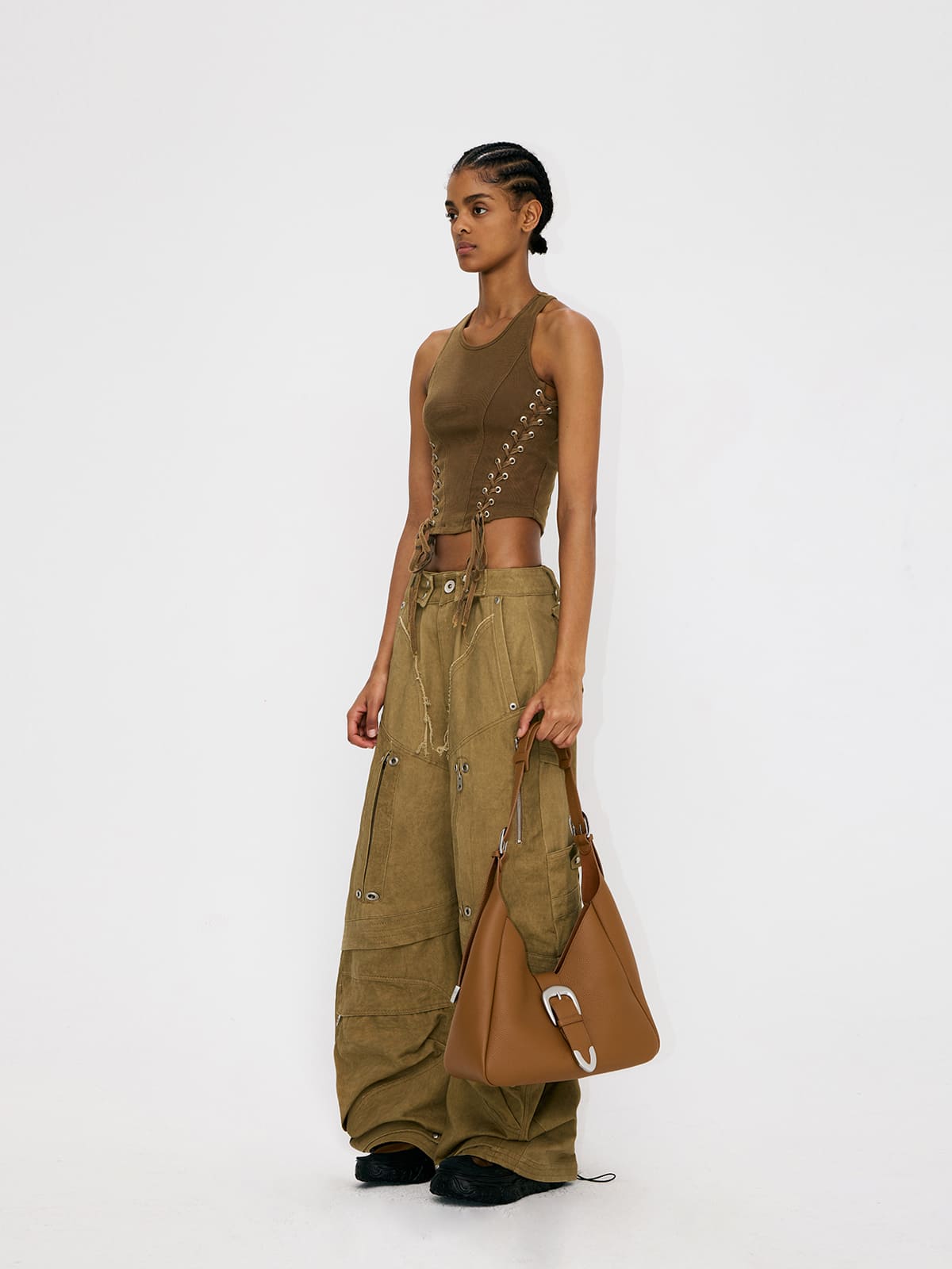 Dumpling Bag-Leather Shoulder Bag