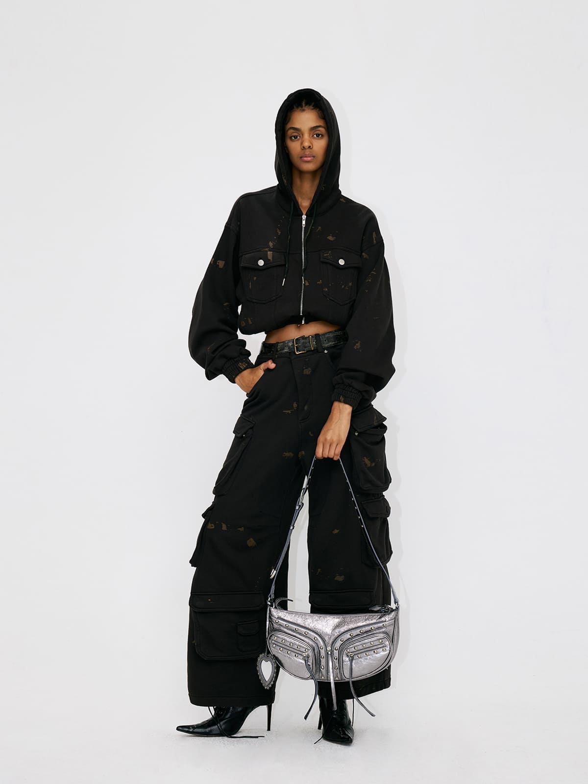 Small Chest Bag-Leather Crossbody Bag