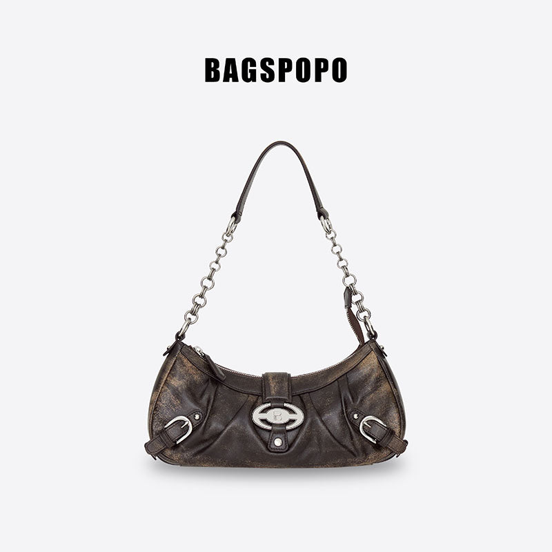 Wonton Bag-Leather Shoulder Bag