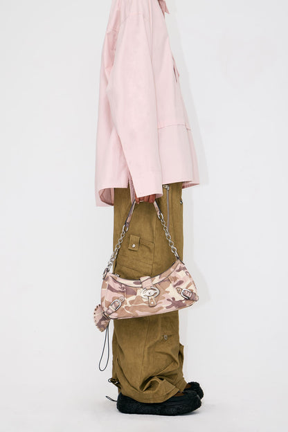Wonton Bag-Suede Cowhide Shoulder Bag